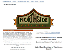 Tablet Screenshot of northsidegrill.com